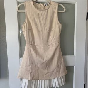 RIHOAS Cream Textured Dress